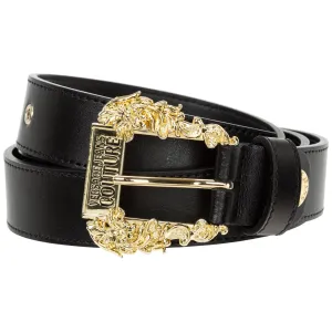 Versace Jeans Couture Logo Engraved Buckle Belt