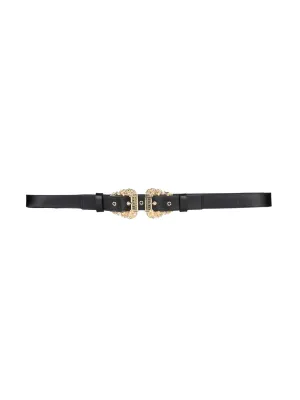 Versace Jeans Couture Logo Plaque Baroque Buckle Belt