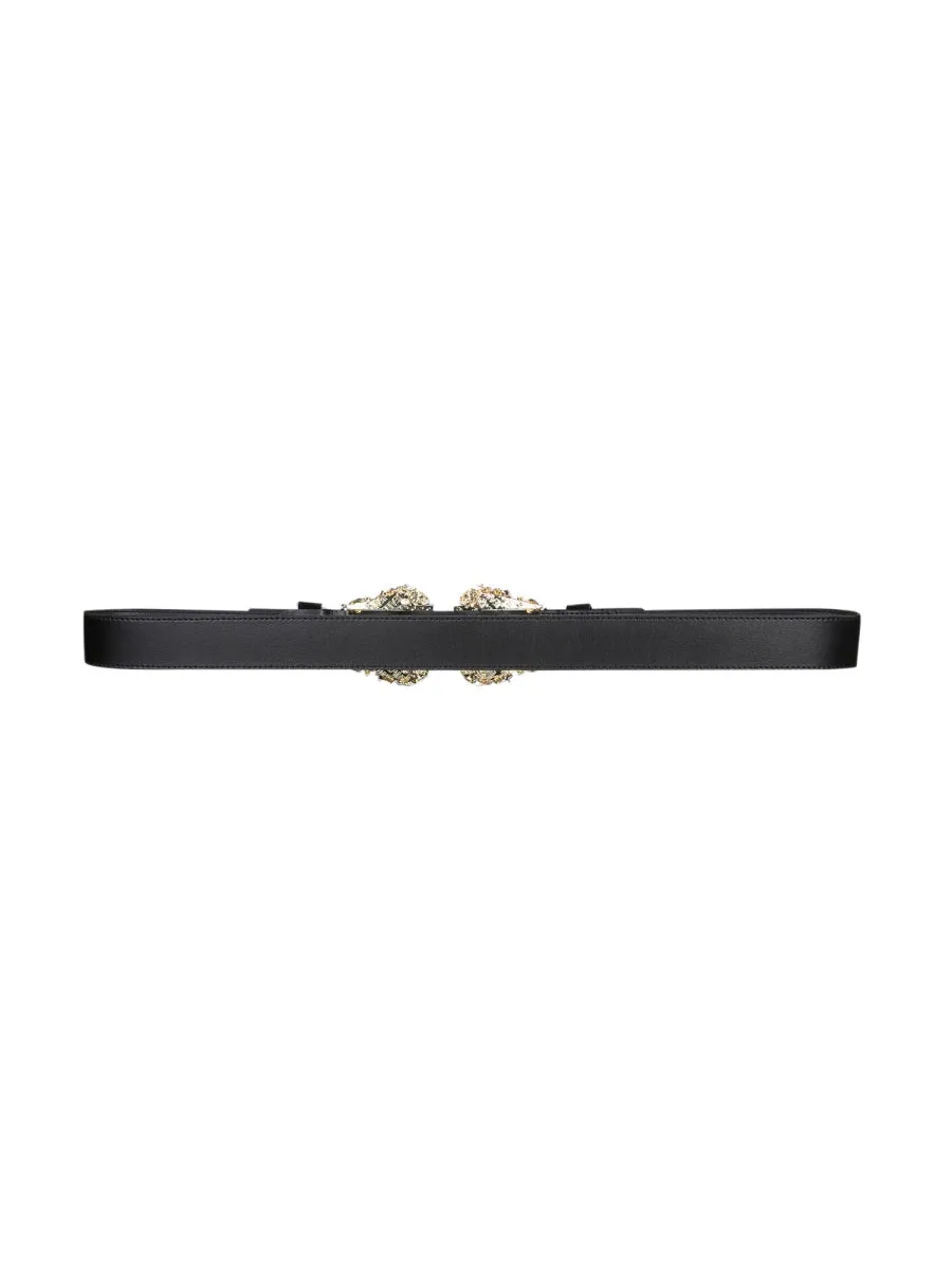 Versace Jeans Couture Logo Plaque Baroque Buckle Belt