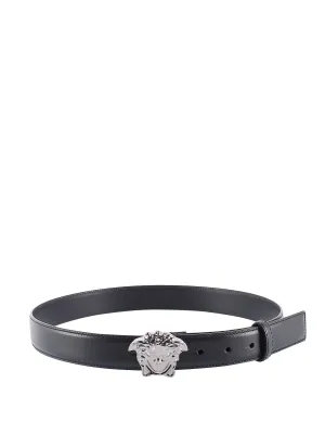 Versace La Medusa Logo Plaque Belt
