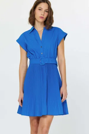 Wanderlust Blue Belt Dress