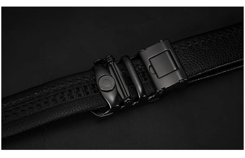West Louis™ Automatic Buckle Genuine Leather Belt