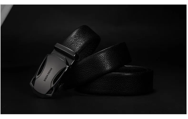West Louis™ Automatic Buckle Genuine Leather Belt
