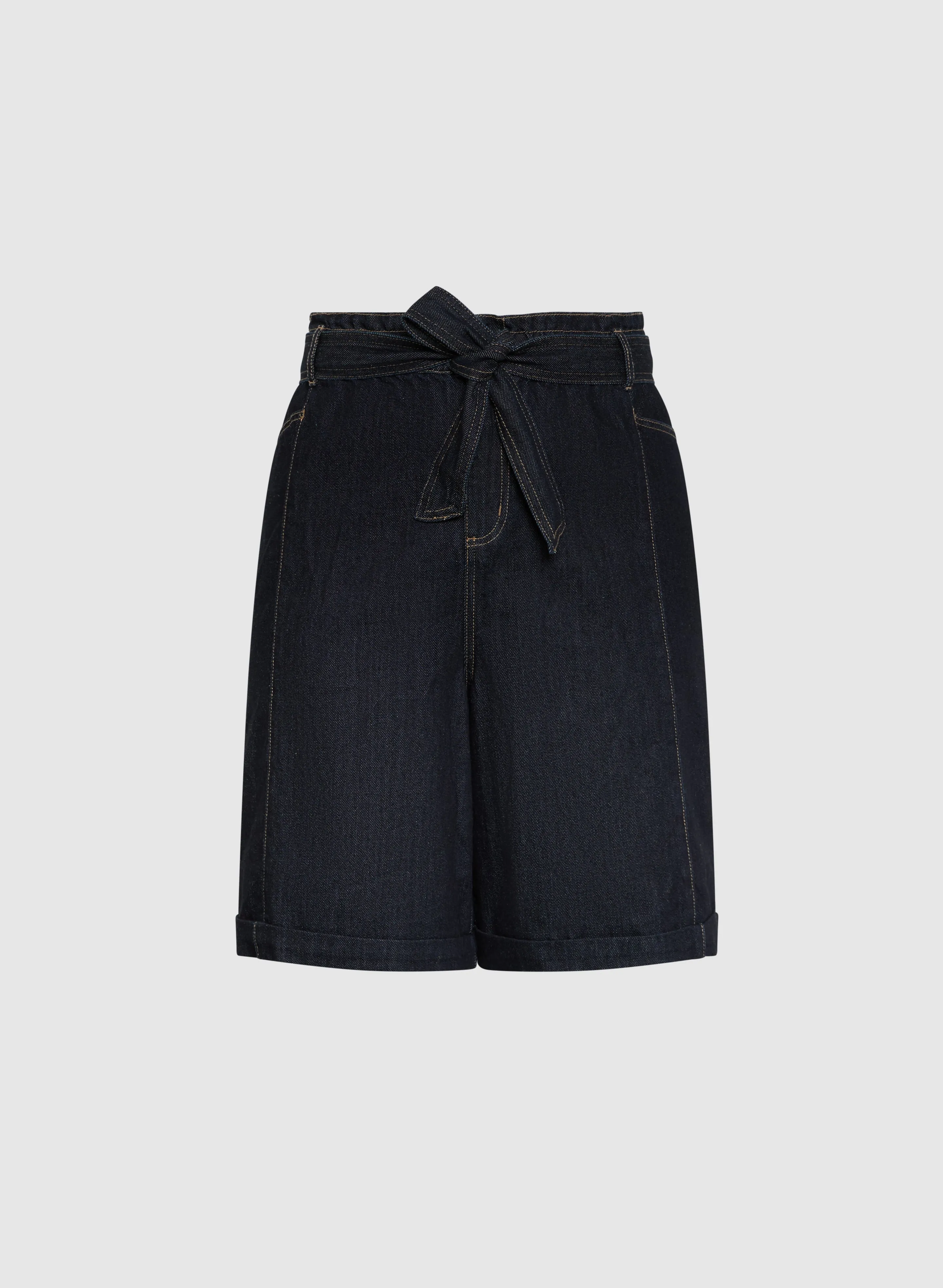Wide-Leg Jean Shorts