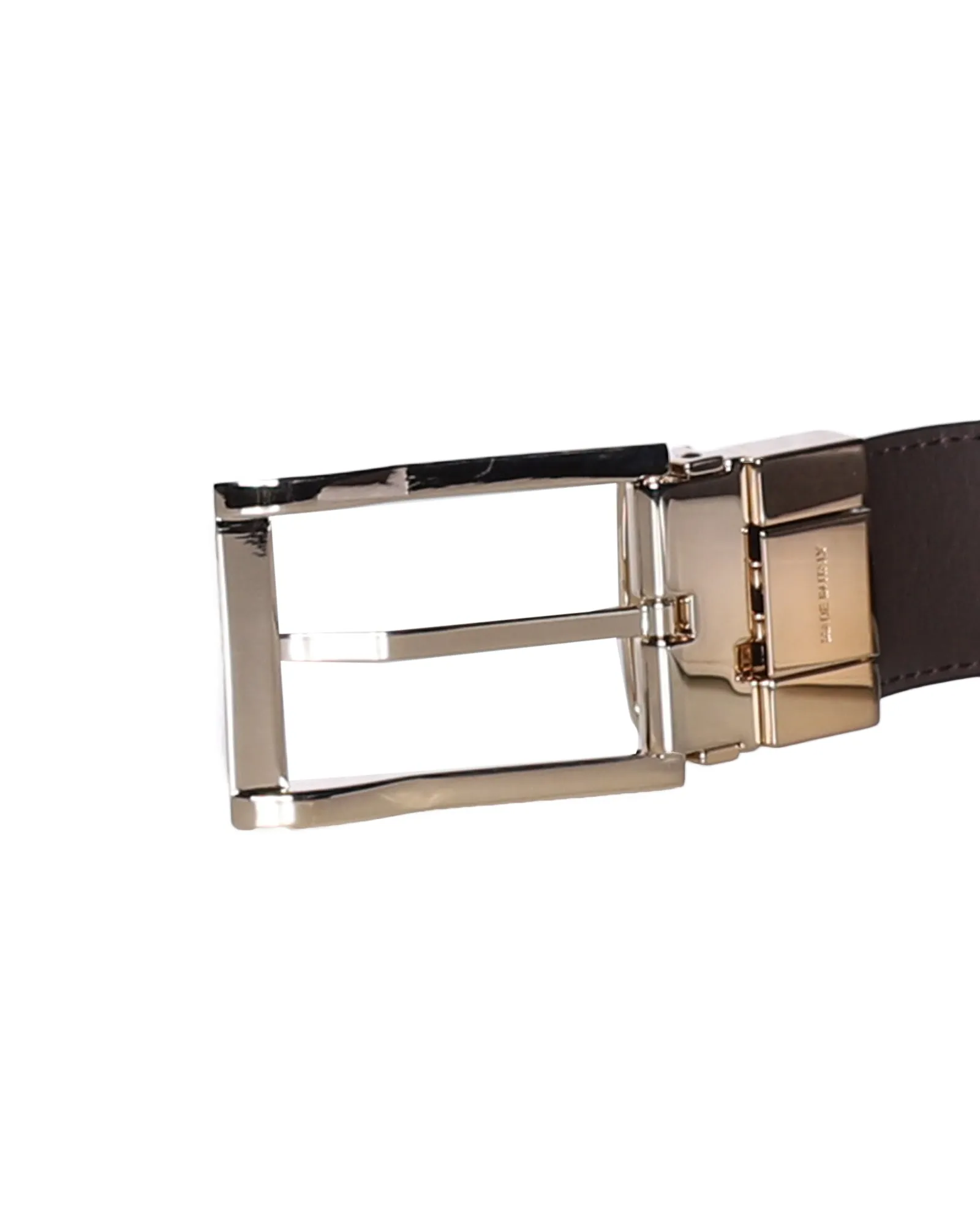 Z Zegna Logo Detailed Buckled Belt