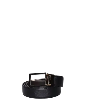 Z Zegna Logo Detailed Buckled Belt