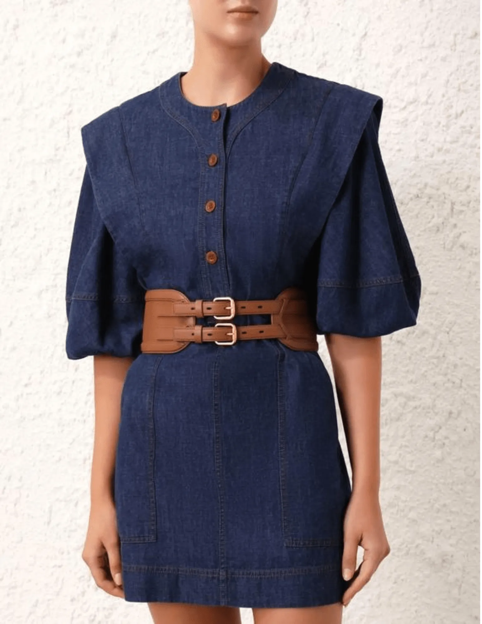 Zimmermann Wide Leather Belt 90
